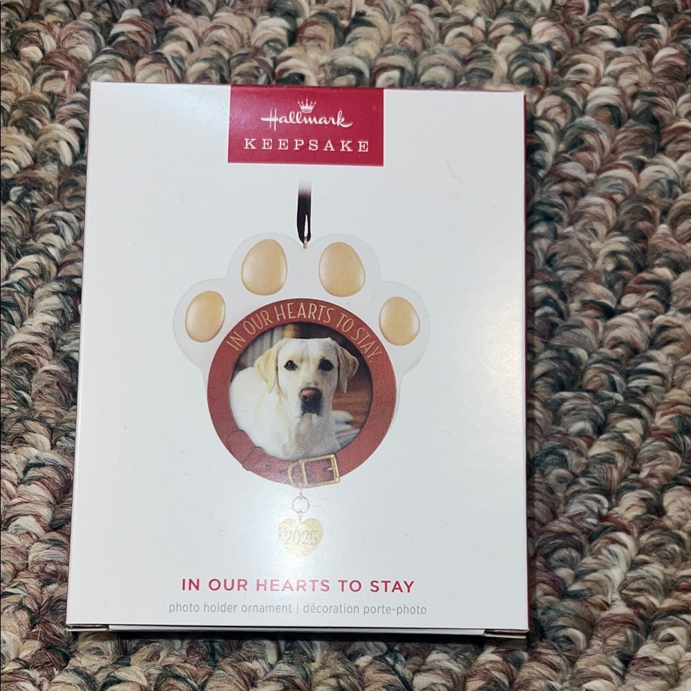 Hallmark Keepsake Paw Print Ornament with Dog